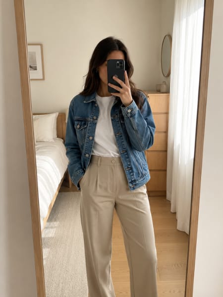 A denim jacket listed in the same style